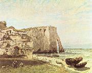 Gustave Courbet Die Kuste von Etretat oil painting reproduction